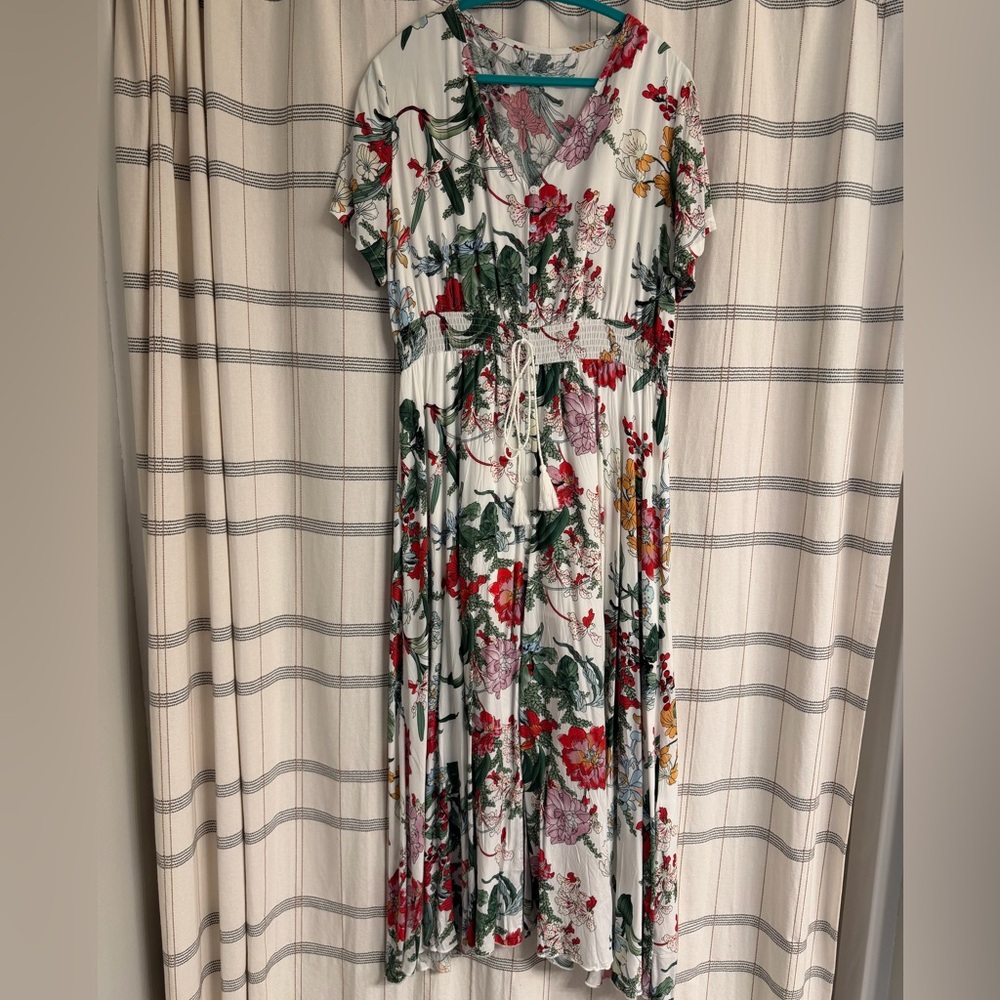 Floral Print Midi Dress